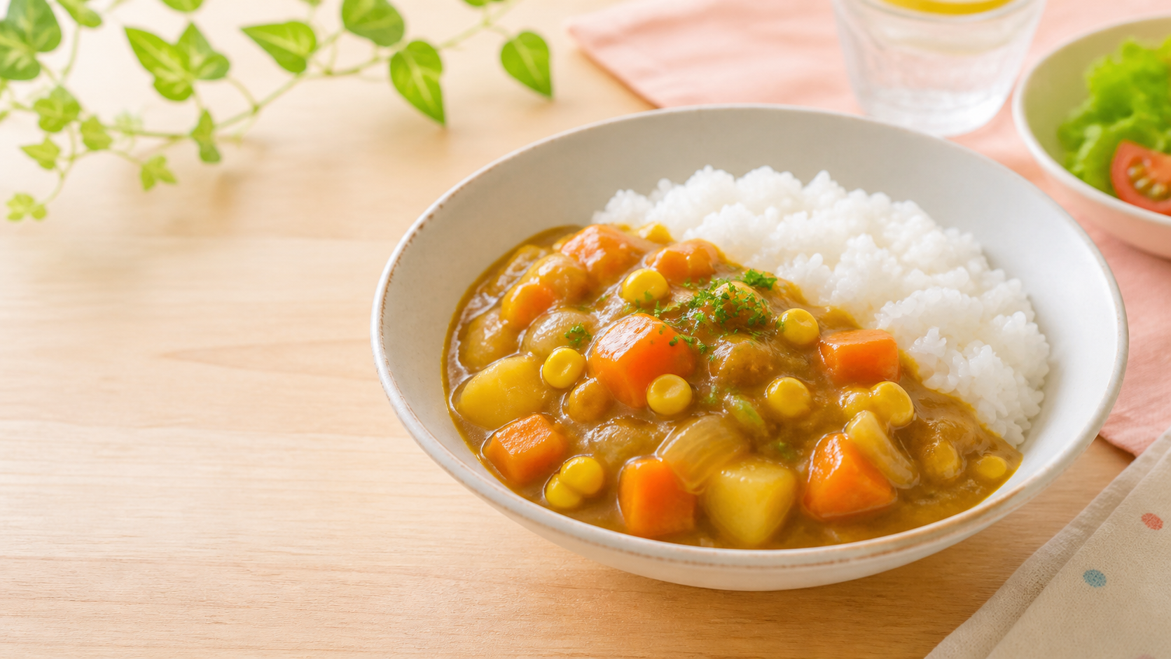 子どもが食べやすいやさしいカレー丼